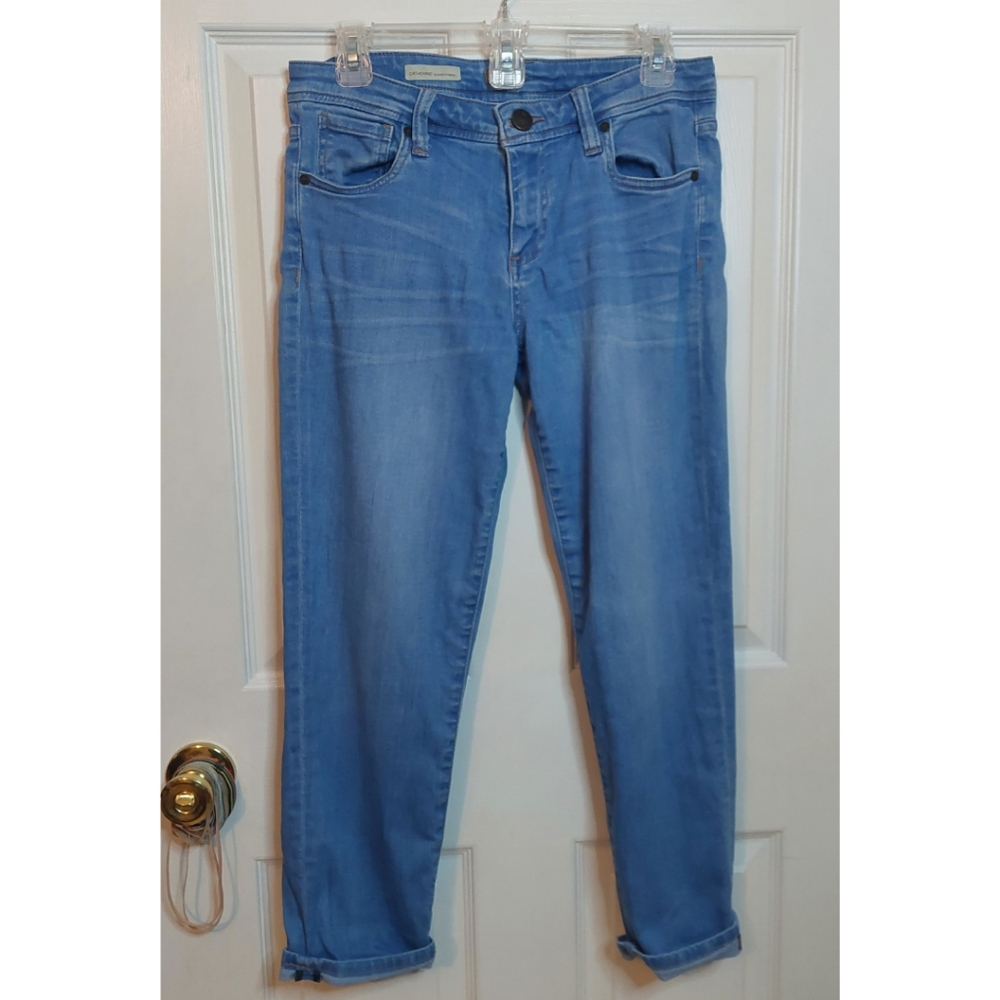 Kut From The Kloth Catherine Slim Boyfriend Cuffed Jeans Light Wash Ankle Size 4